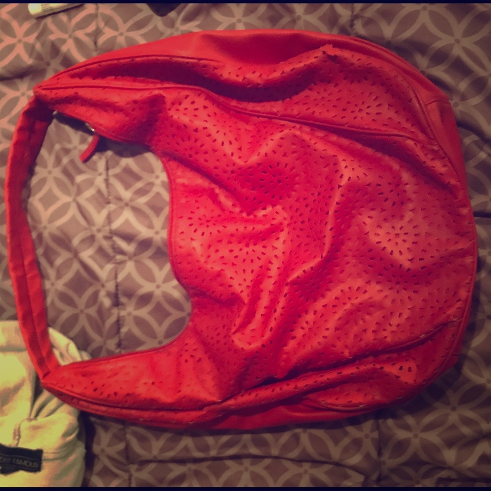 Red handbag